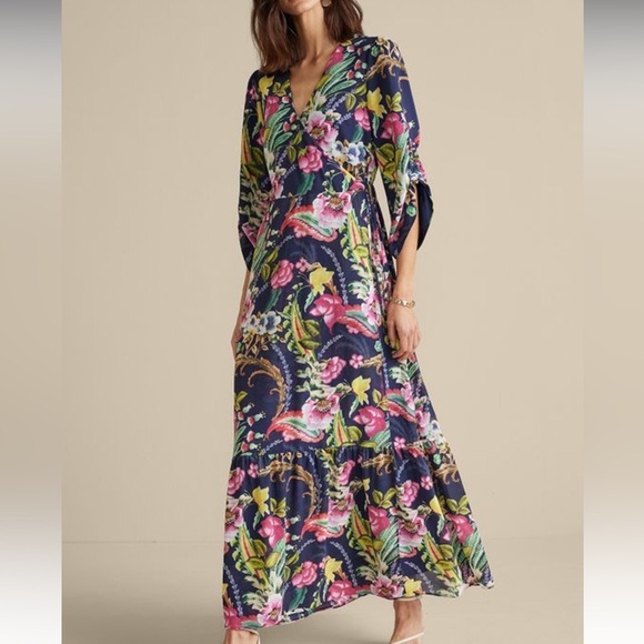 Soft Surroundings Samantha Maxi Dress S - Picture 1 of 9